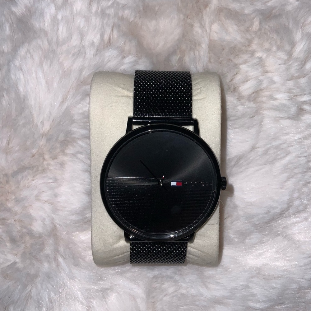 Tommy Hilfiger Men's Quartz Stainless Steel/Mesh Bracelet Sporty, Black 1791464
